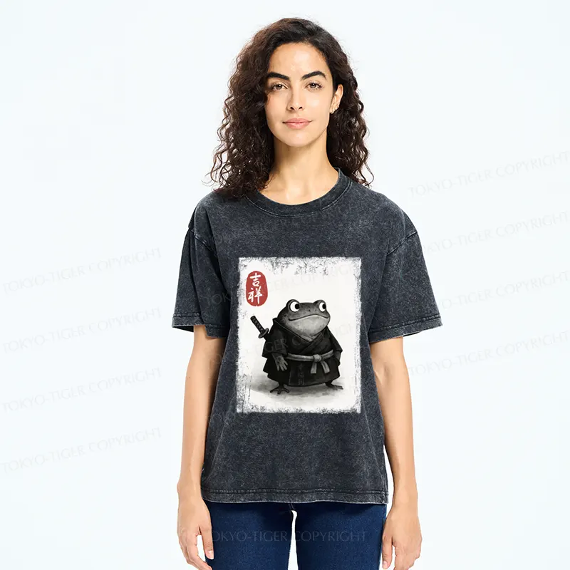 Tokyo-Tiger Blade of the Frog: A Samurai's Tale Washed T-Shirt