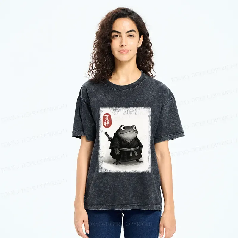 Tokyo-Tiger Blade of the Frog: A Samurai's Tale Washed T-Shirt