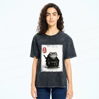 Tokyo-Tiger Blade of the Frog: A Samurai's Tale Washed T-Shirt