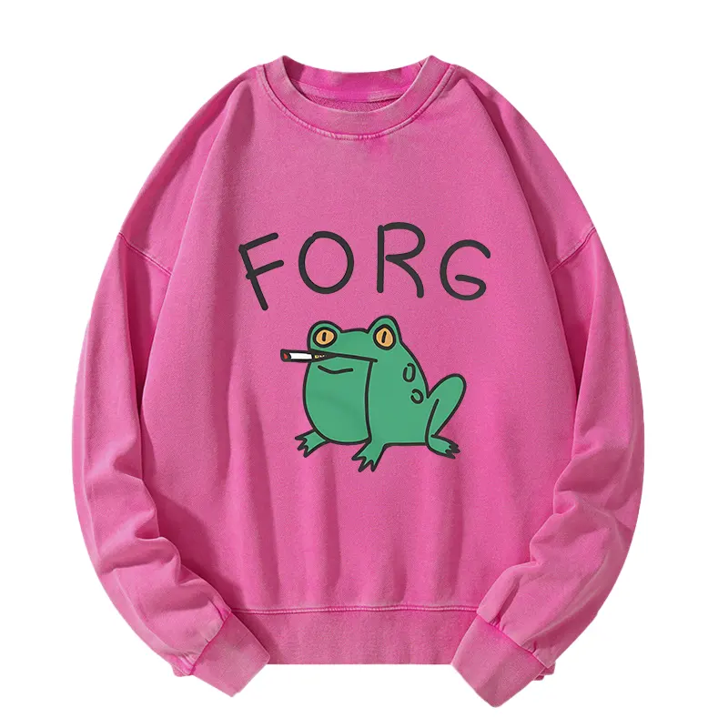 Tokyo-Tiger Smoking Frog Washed Sweatshirt