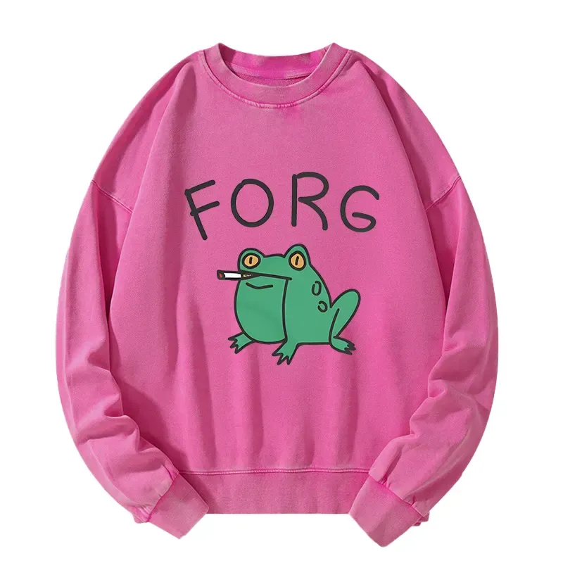 Tokyo-Tiger Smoking Frog Washed Sweatshirt