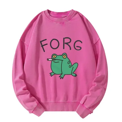 Tokyo-Tiger Smoking Frog Washed Sweatshirt
