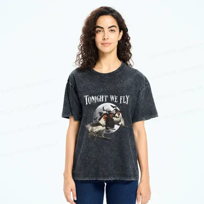 Tokyo-Tiger Magic Flying Chicken Washed T-Shirt