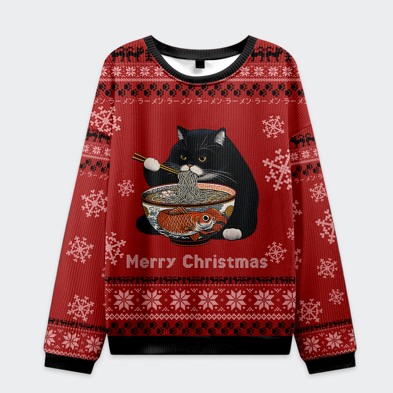 Tokyo-Tiger The Great Wave Japanese Christmas Ugly Sweater Sale