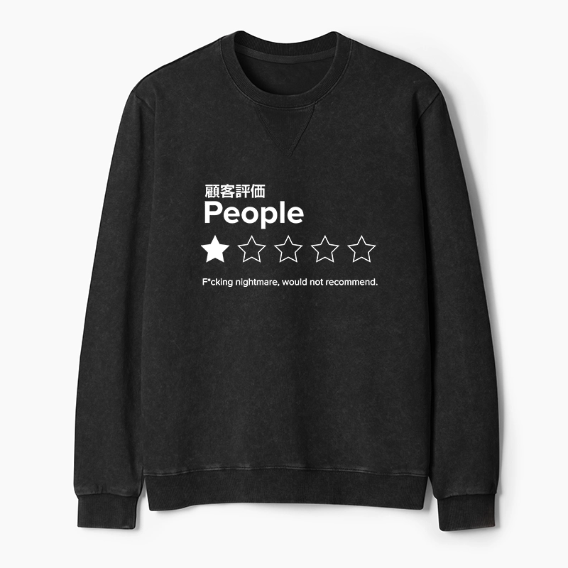 Tokyo-Tiger Evaluation People Washed Terry Sweatshirt