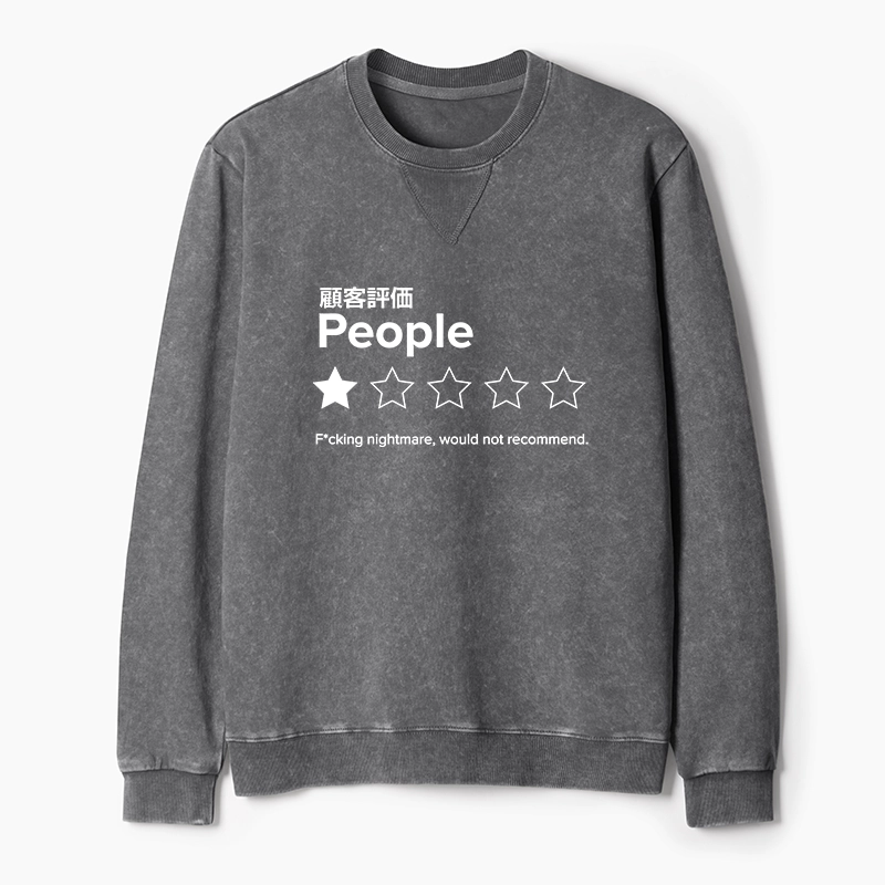 Tokyo-Tiger Evaluation People Washed Terry Sweatshirt