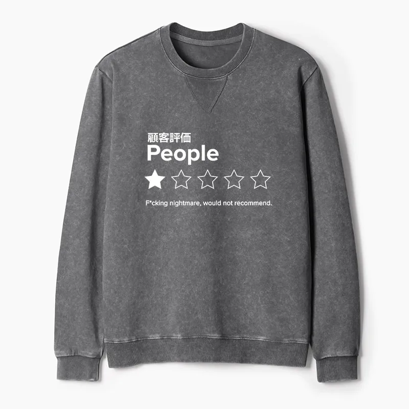 Tokyo-Tiger Evaluation People Washed Terry Sweatshirt