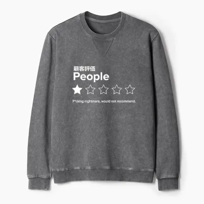 Tokyo-Tiger Evaluation People Washed Terry Sweatshirt