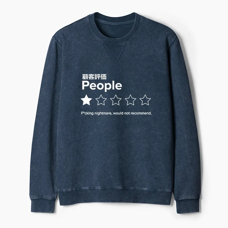 Tokyo-Tiger Evaluation People Washed Terry Sweatshirt