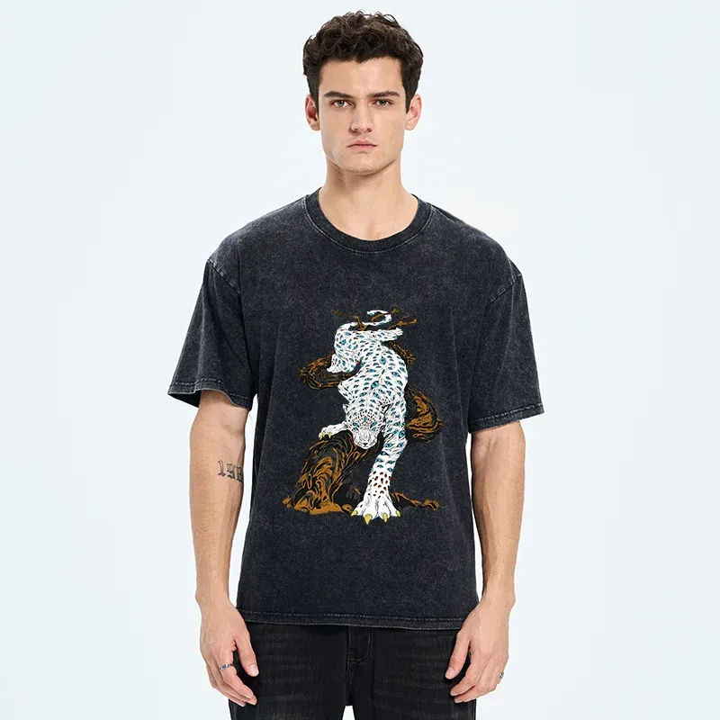 Tokyo-Tiger Many-eyed Tiger Monster Washed T-Shirt