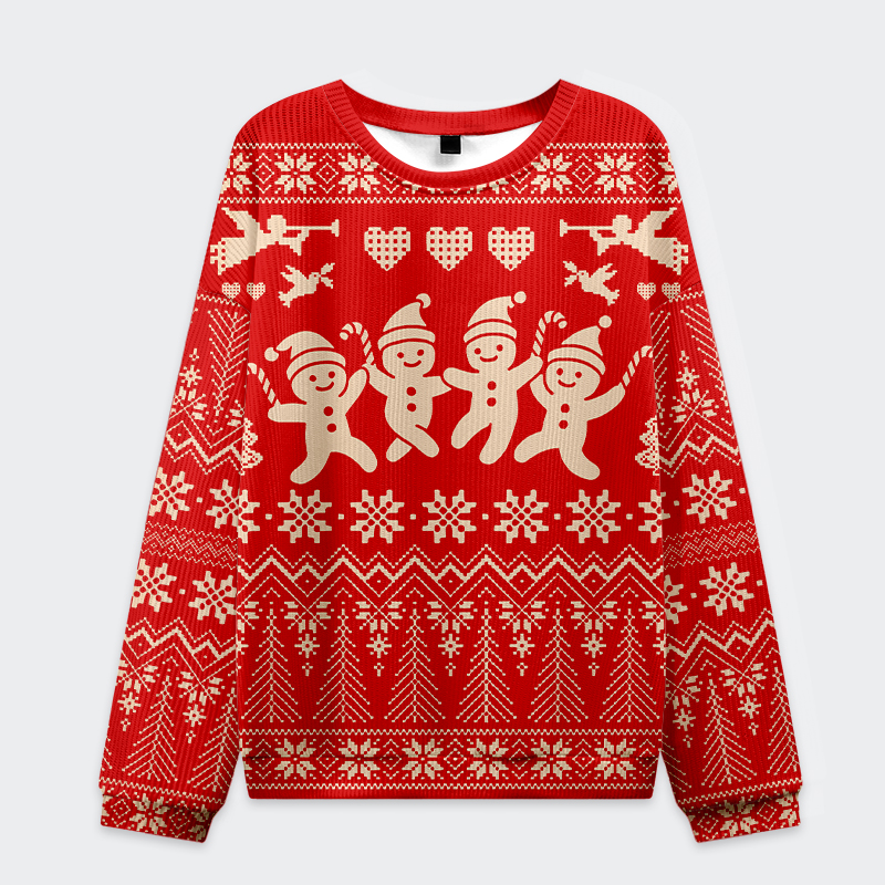 Tokyo-Tiger Happy cute guy Christmas Ugly Sweater