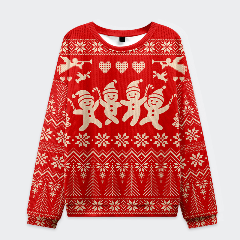 Tokyo-Tiger Happy cute guy Christmas Ugly Sweater