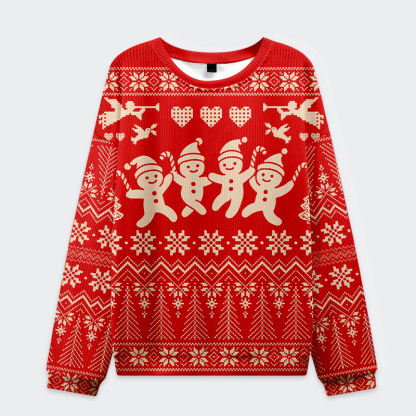Tokyo-Tiger Happy cute guy Christmas Ugly Sweater