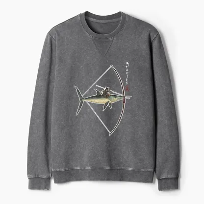 Tokyo-Tiger I Am Speed Washed Terry Sweatshirt