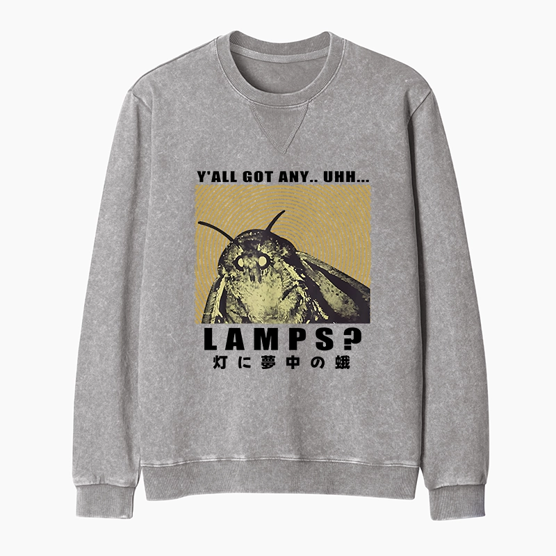 Tokyo-Tiger Moth Obsessed With The Light Washed Terry Sweatshirt