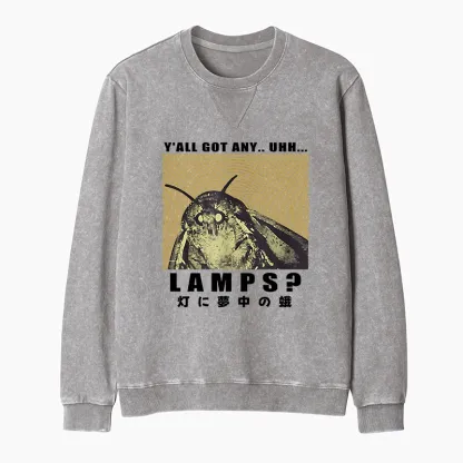 Tokyo-Tiger Moth Obsessed With The Light Washed Terry Sweatshirt