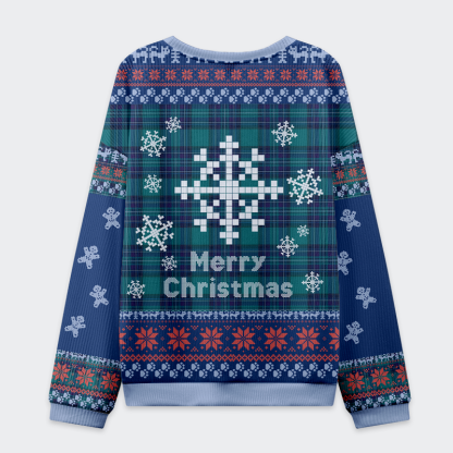 Tokyo-Tiger Candy Cane Raccoon Samurai Ugly Sweater