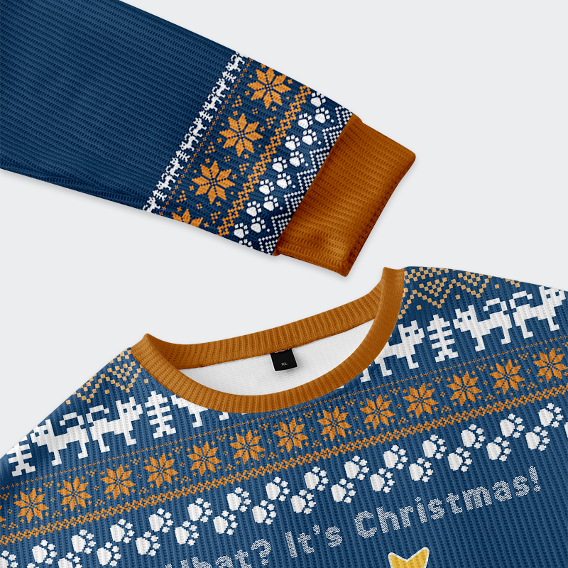 Tokyo-Tiger What? It’s Christmas Cat Ugly Sweater