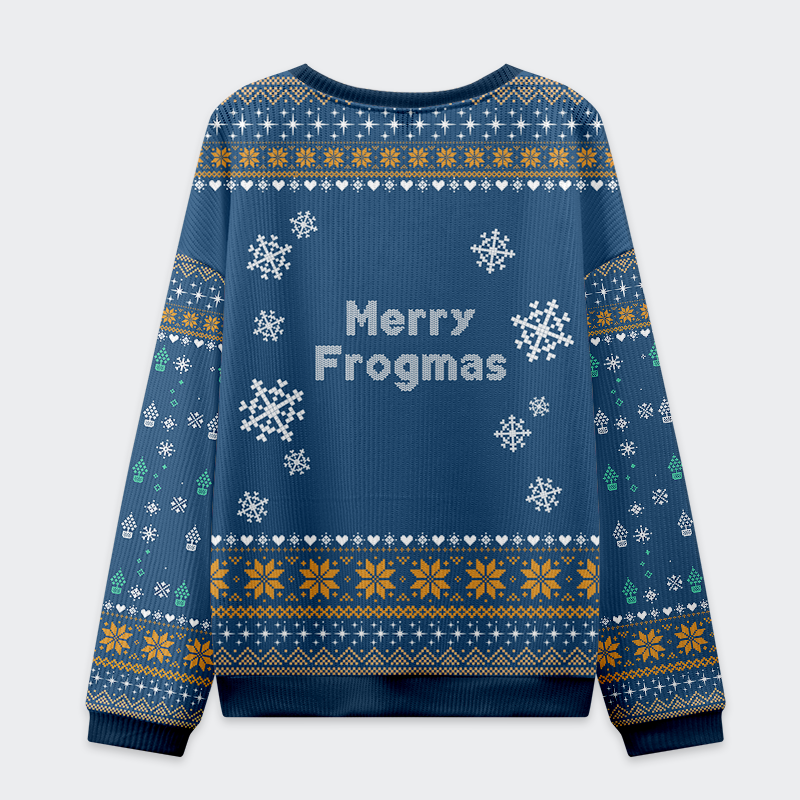 Tokyo-Tiger Funny Frogmas Mischief Ugly Sweater