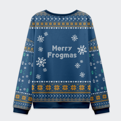 Tokyo-Tiger Funny Frogmas Mischief Ugly Sweater