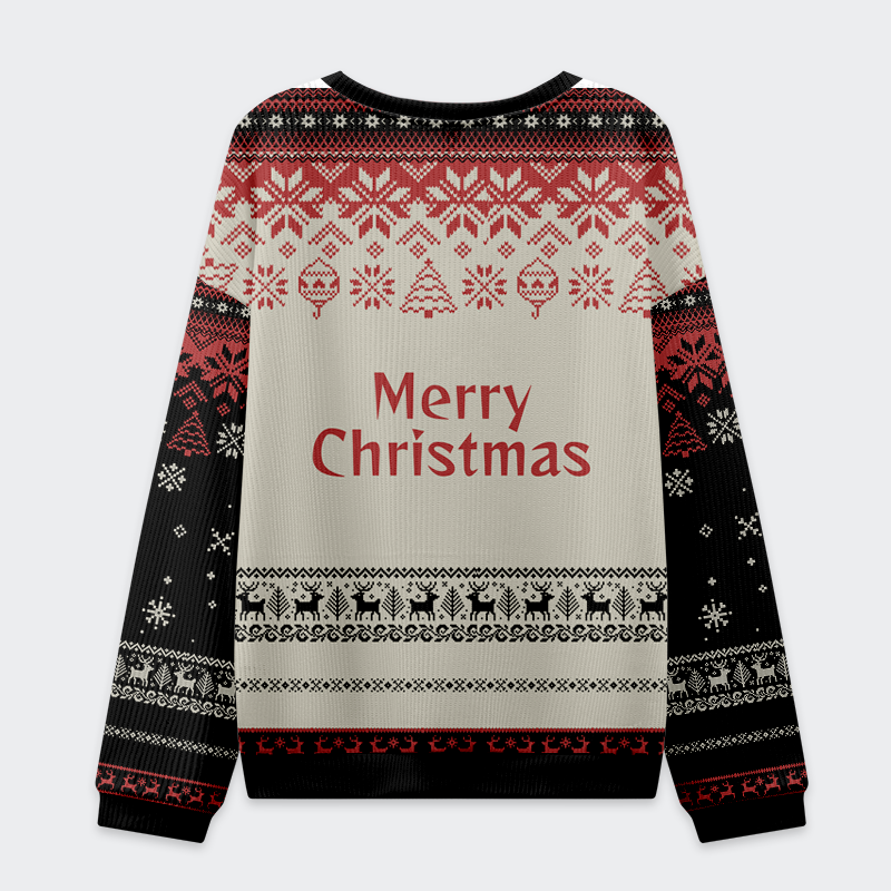 Tokyo-Tiger Santa’s Mugshot Christmas Ugly Sweatshirt