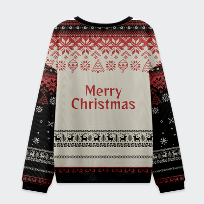 Tokyo-Tiger Santa’s Mugshot Christmas Ugly Sweatshirt