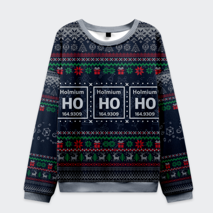 Tokyo-Tiger Ho Ho Ho Holmium Christmas Ugly Sweatshirt