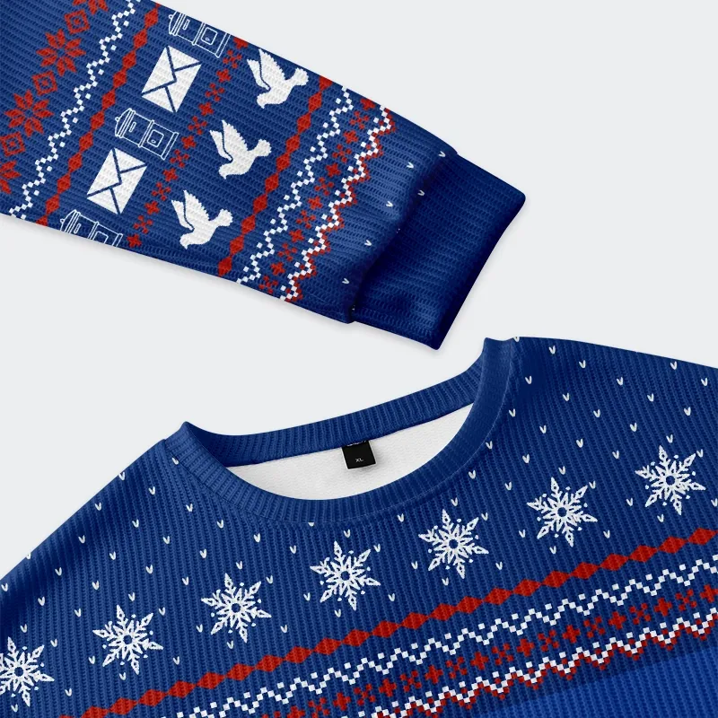 Tokyo-Tiger Work Emails During Holiday Christmas Ugly Sweatshirt