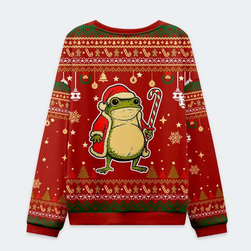 Tokyo-Tiger Twas The Cookies Frog Christmas Ugly Sweatshirt