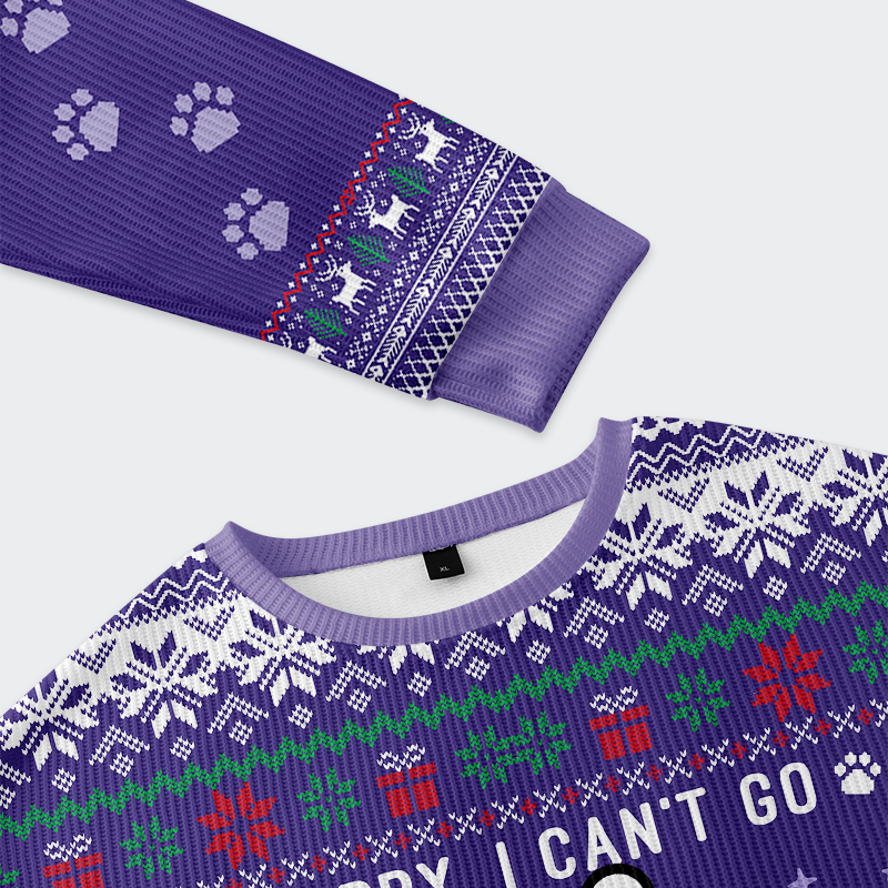 Tokyo-Tiger Sorry, I’m an Indoor Cat Christmas Ugly Sweatshirt