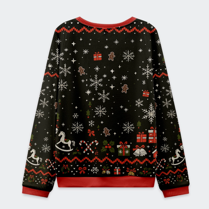 Tokyo-Tiger Messy Cat Christmas Ugly Sweatshirt