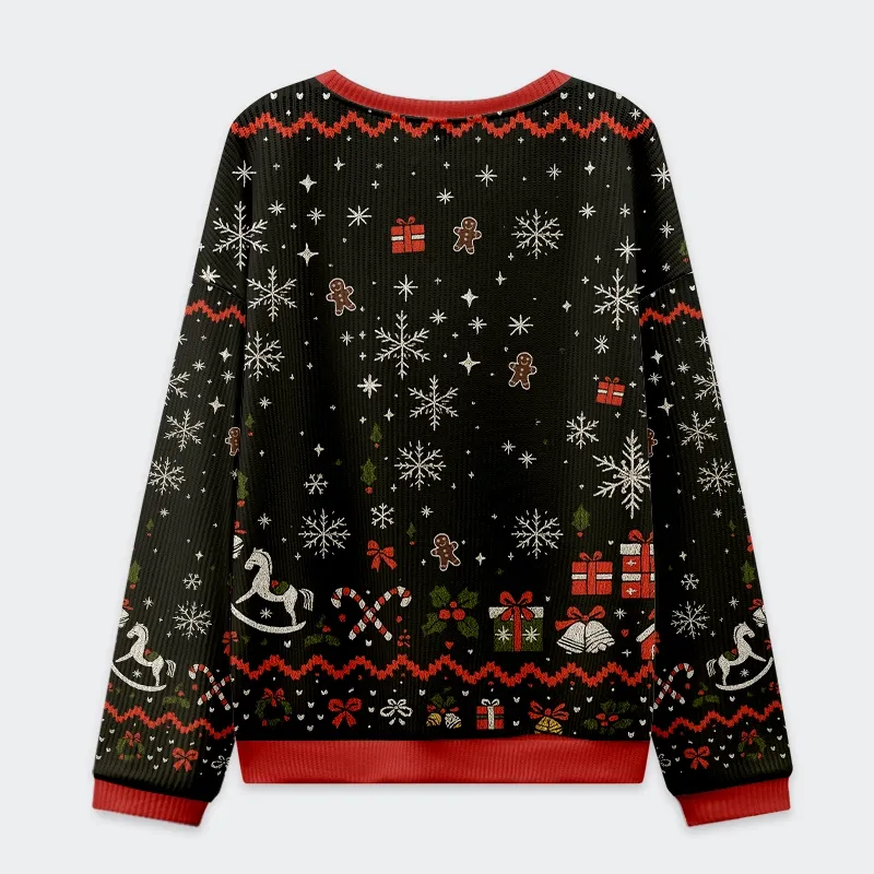 Tokyo-Tiger Messy Cat Christmas Ugly Sweatshirt