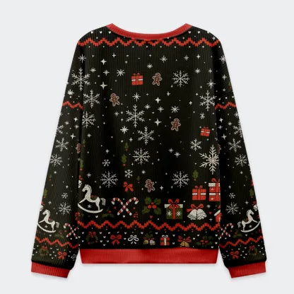 Tokyo-Tiger Messy Cat Christmas Ugly Sweatshirt