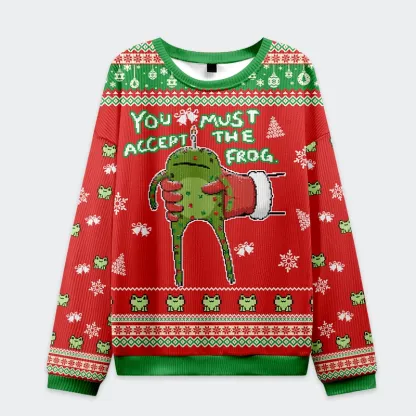 Tokyo-Tiger Accept Japanese Frog Christmas Ugly Sweatshirt