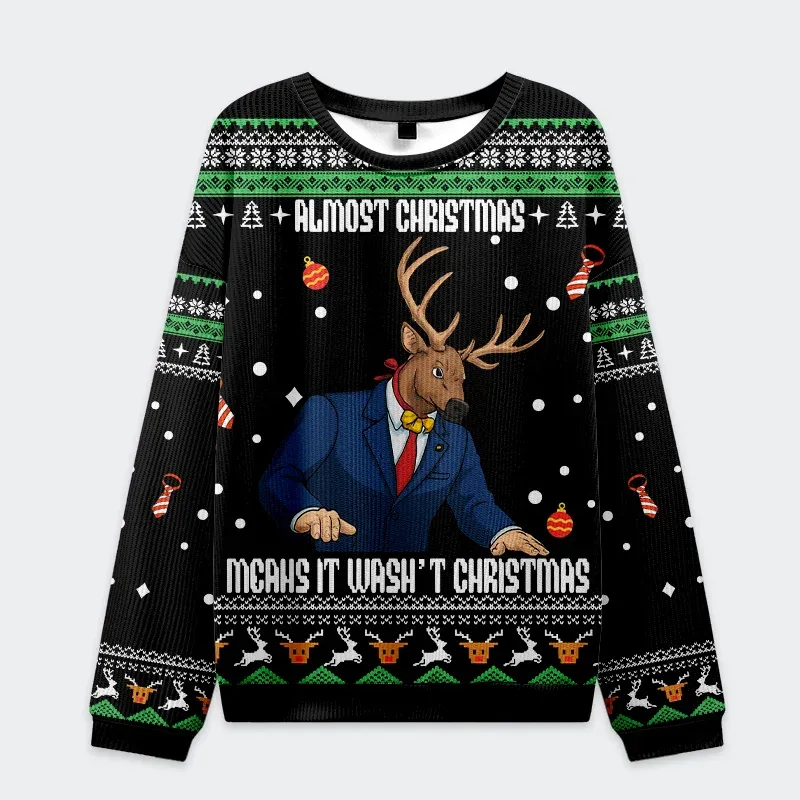 Tokyo-Tiger Reindeer Man Funny Christmas Ugly Sweatshirt Sale