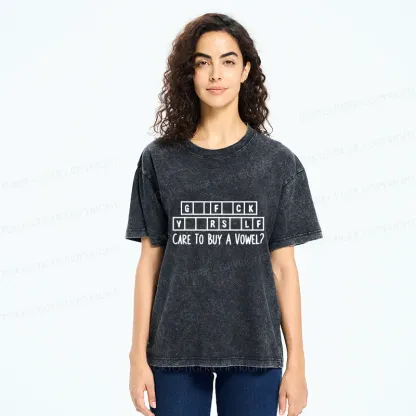 Tokyo-Tiger Crossword Puzzles Washed T-Shirt
