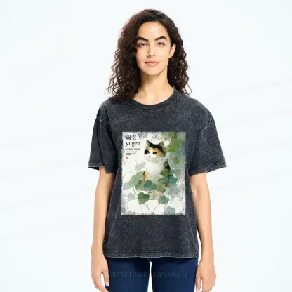 Tokyo-Tiger A Cat’s Quiet Contemplation Of The Infinite Washed T-Shirt