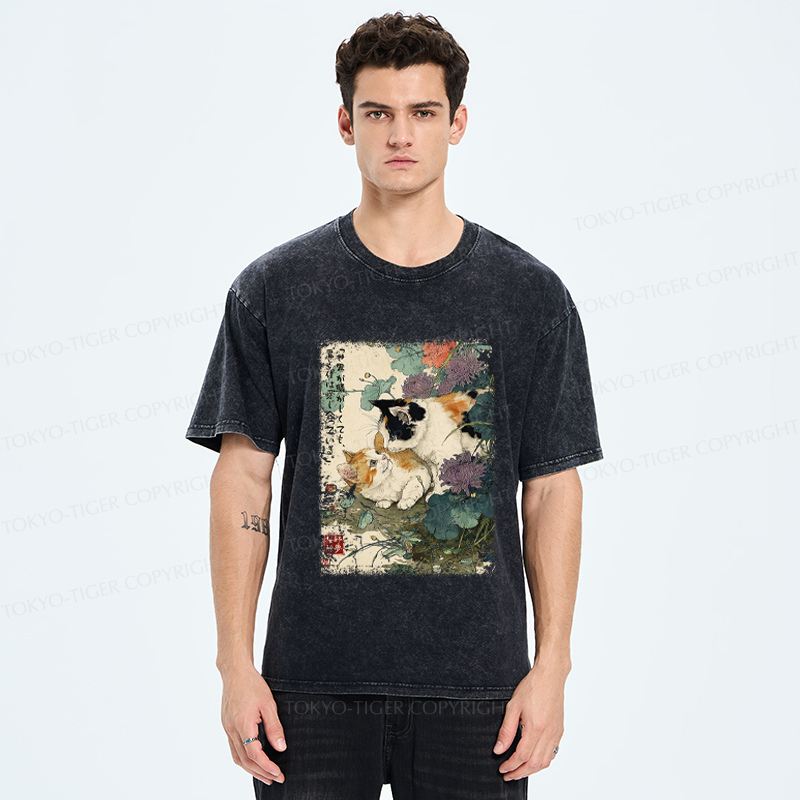 Tokyo-Tiger Amidst the Chaos, We Are in Love Washed T-Shirt