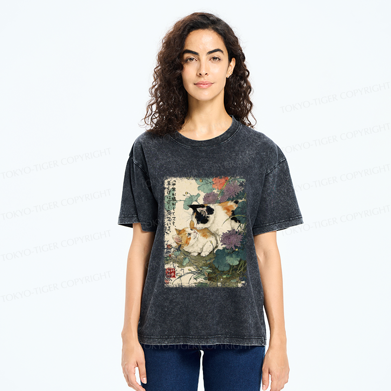 Tokyo-Tiger Amidst the Chaos, We Are in Love Washed T-Shirt