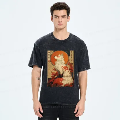 Tokyo-Tiger The Fox of Fates: A Tale of Nine Tails Washed T-Shirt