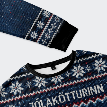 Tokyo-Tiger The Yule Cat is Coming Christmas Ugly Sweatshirt