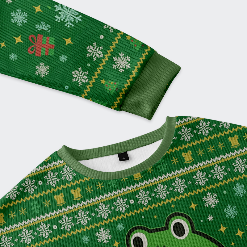 Tokyo-Tiger Funny Forg Japan Christmas Ugly Sweatshirt