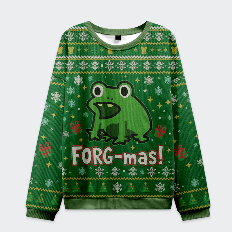 Tokyo-Tiger Funny Forg Japan Christmas Ugly Sweatshirt