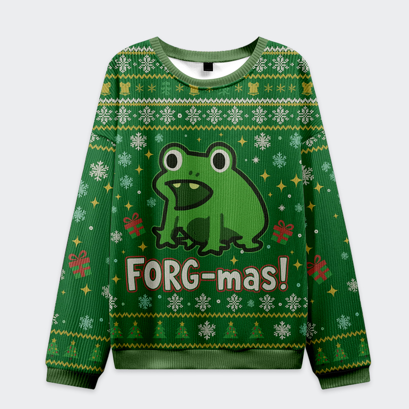 Tokyo-Tiger Funny Forg Japan Christmas Ugly Sweatshirt