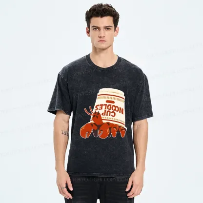 Tokyo-Tiger Ramen Hermit Crab Washed T-Shirt