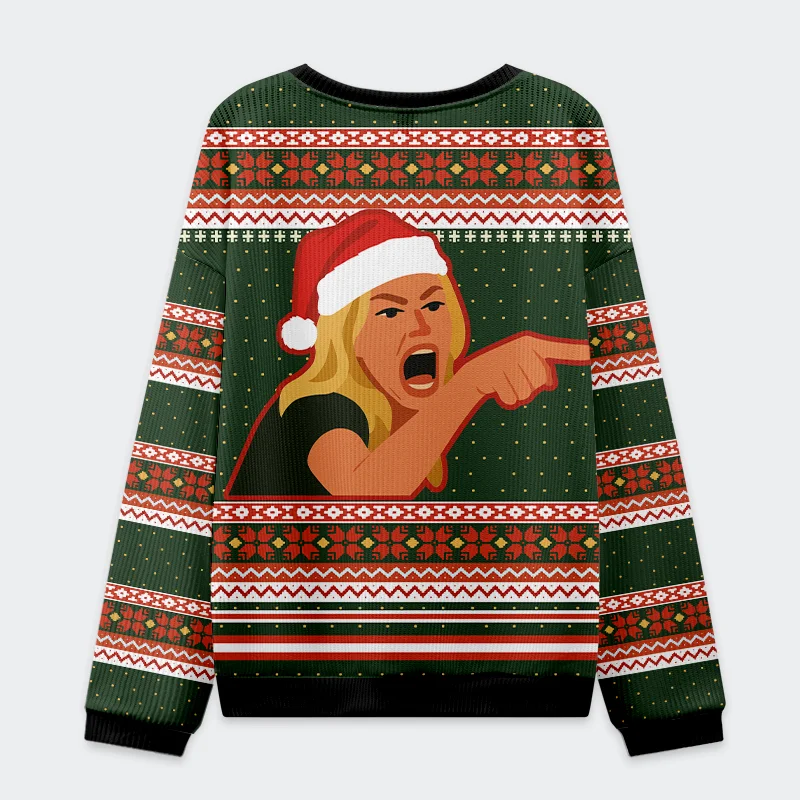 Tokyo-Tiger Stop Eating The Tinsel Cat Christmas Ugly Sweatshirt