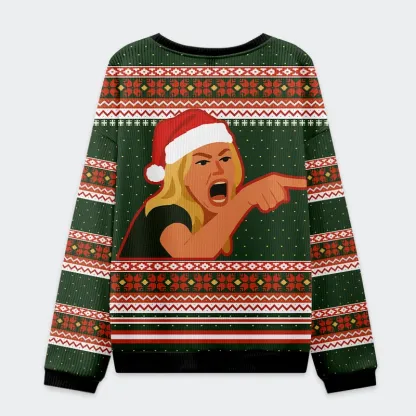 Tokyo-Tiger Stop Eating The Tinsel Cat Christmas Ugly Sweatshirt