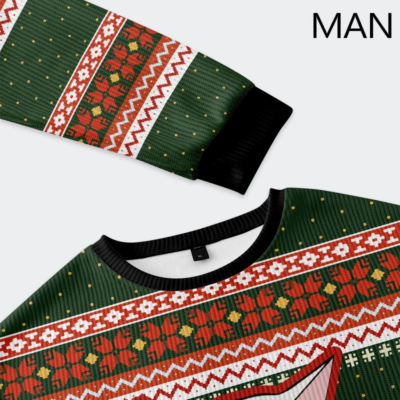 Tokyo-Tiger Stop Eating The Tinsel Cat Christmas Ugly Sweatshirt