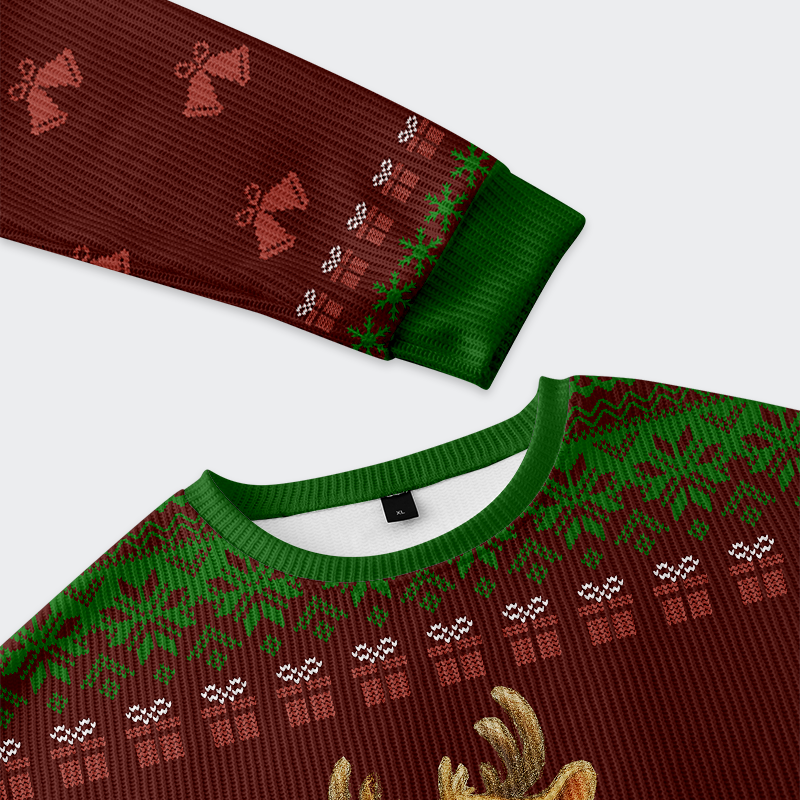 Tokyo-Tiger Don't Mess with Rudolph Christmas Ugly Sweatshirt