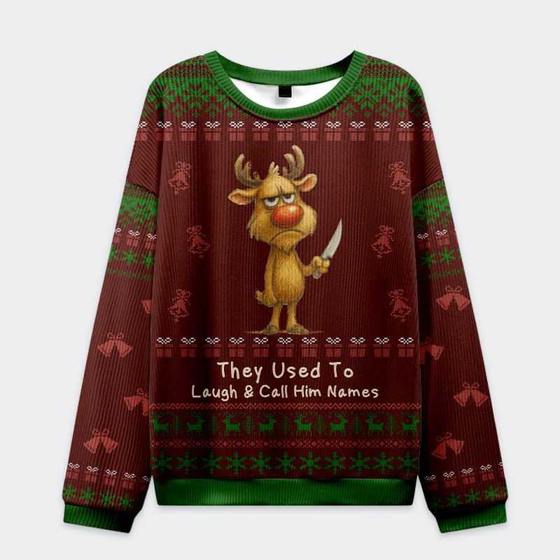 Tokyo-Tiger Don't Mess with Rudolph Christmas Ugly Sweatshirt